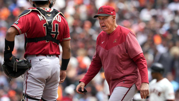 Arizona Diamondbacks pitching coach Brent Strom.